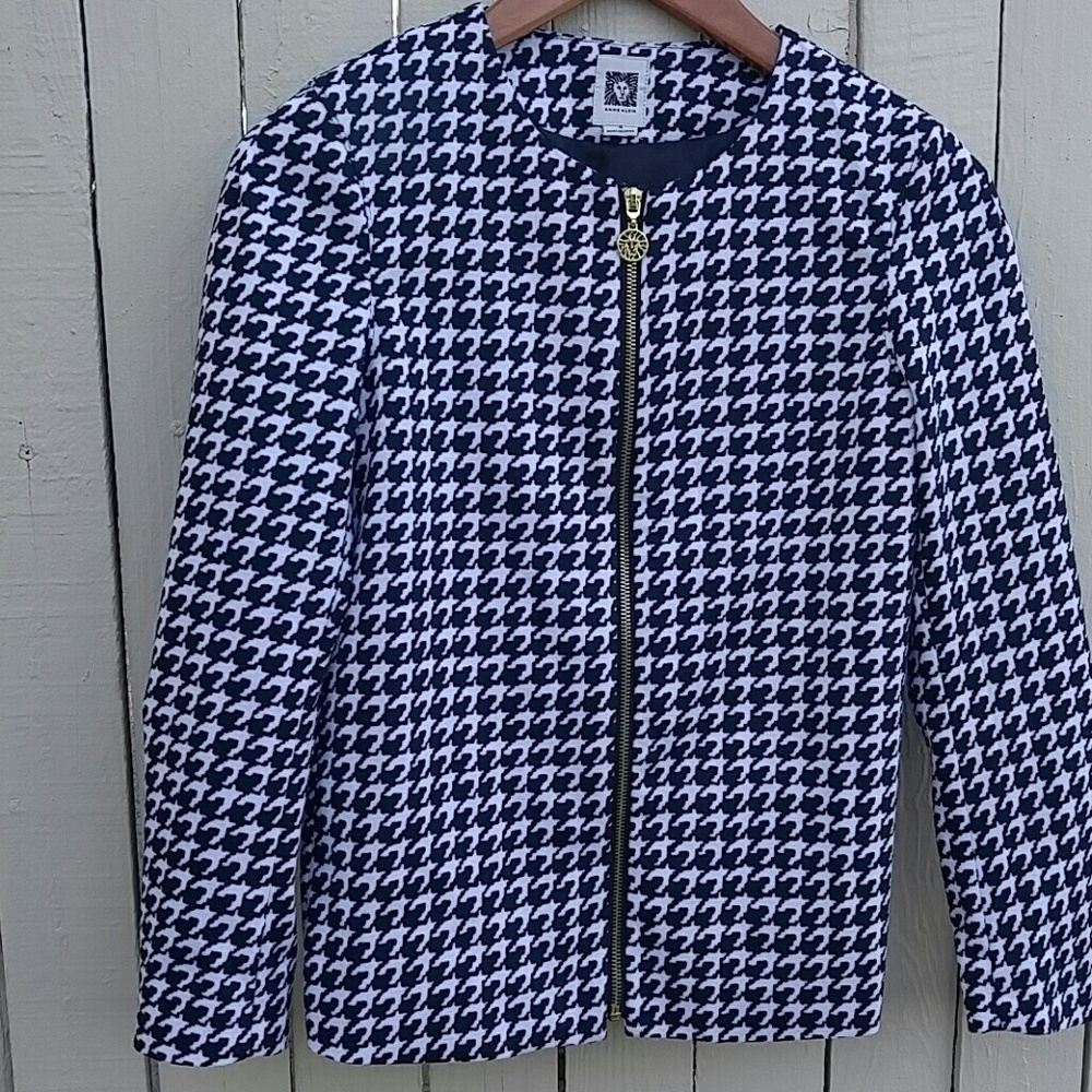 Anne Klein Houndstooth Jacket